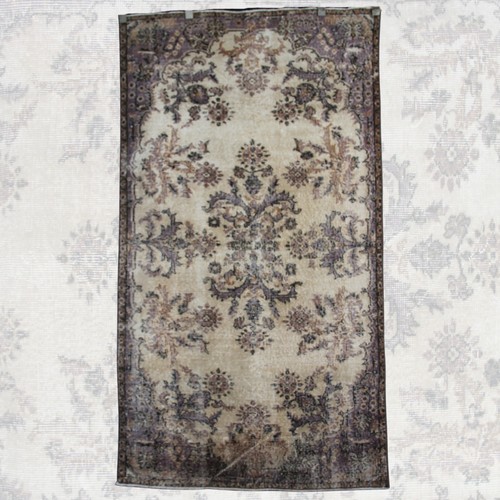 Vintage handmade floral - floral, rug