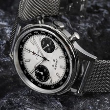 Vintage Pilot Watch 42mm Men's Quartz Waterproof Military Chronograph 1963