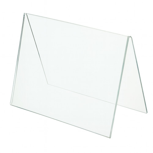 Clear acrylic menu - clear, holder