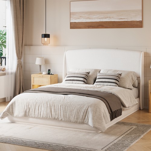 Upholstered queen bed - upholstered,