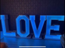 Event decor - LED love letters
