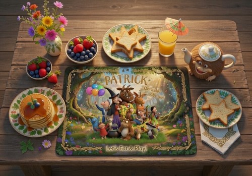 Personalised placemat woodland - placemat,