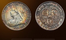 1901 Shilling Veiled Head