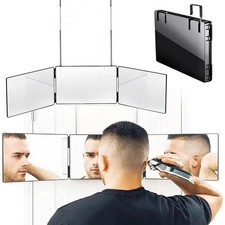 3 Way Mirror Hair Cutting Tri-fold Makeup Mirror Self Haircut Mirror Adjustable