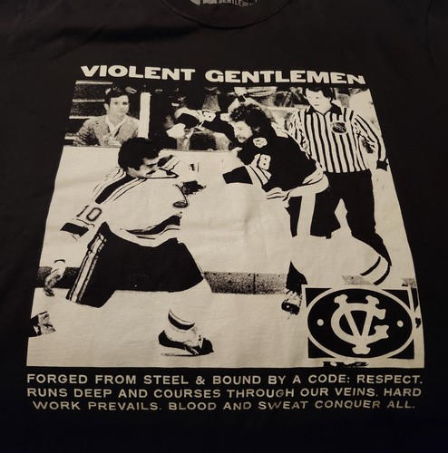 Violent gentlemen hockey fight - violent,
