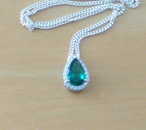 Sterling silver emerald - sterling,