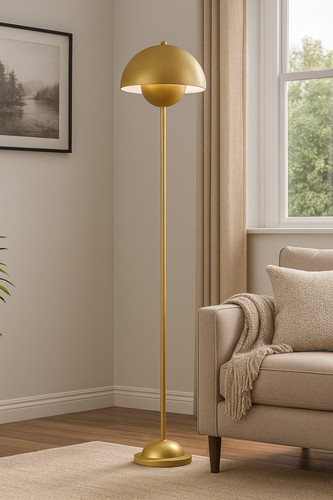 Modern gold floor - modern, semi