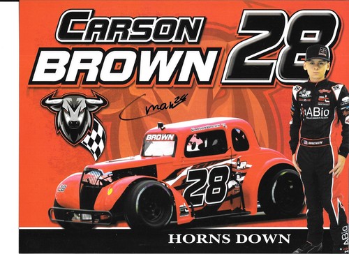 Carson brown nascar legend - brown, car