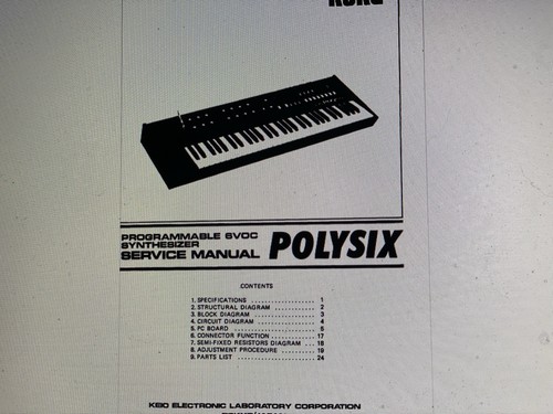 Korg polysix synthesizer - polysix,