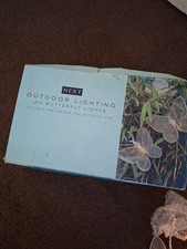 Next Outdoor/ Indoor Lighting 20 Butterfly metal  Lights in Box.