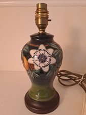 Moorcroft Passion Flower Table Lamp By Rachel Bishop