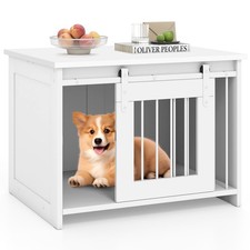 Modern Wooden Dog Crate with
