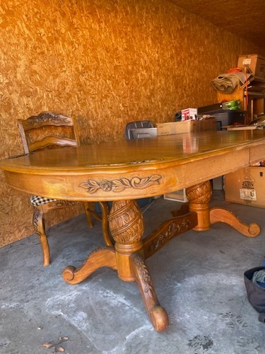 Used solid oak dining - used,