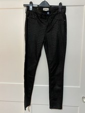 River Island Snakeskin Skinny Jeans 10 Short New