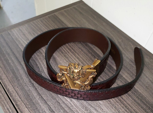 Men embossed genuine leather - embossed,