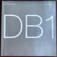 Original Bowers & Wilkins B&W DB1 Subwoofer Manual / Operating Instructions