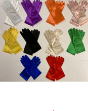 Ladies Womens Elegant Formal Short Satin Style Gloves Evening Party Fancy Dress