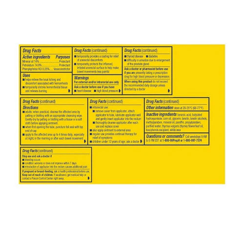 Hemorrhoidal ointment by - 1, oz
