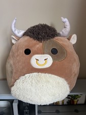 Squishmallows, Shep The Bull Highland Cow, 30cm Soft Toy Plush