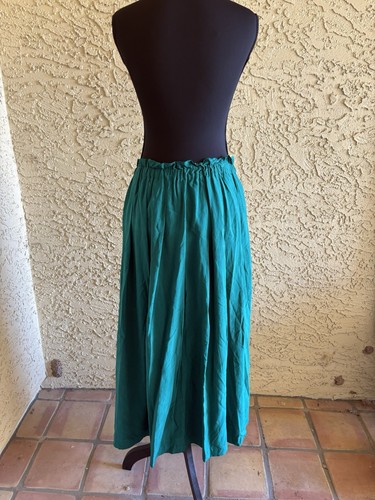 Long emerald green skirt 100 - emerald, 100%