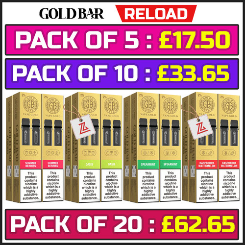 Gold bar reload - gold, pods