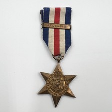 Genuine WW2 France & Germany Star Medal With Atlantic Clasp Bar