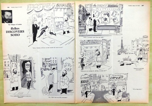 1972 punch cartoon villages - 1972, "villages