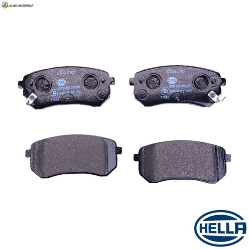 Brake pad set disc - brake, 8db