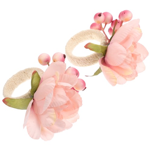 2pcs artificial flower napkin - 2pcs,