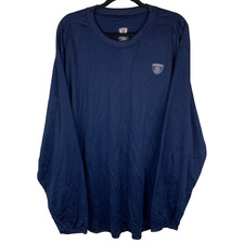 NFL Equipment Reebok Blue Long Sleeve Workout Top Size Men's 3XL