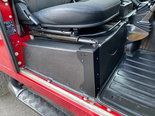 Satin black seat box - seat, corners