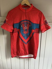Reusch Action Sportive men's vintage cycle jersey | Red/Blue | Medium | Rare