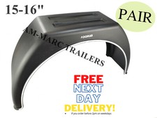 Pair Wheel Mudguards 15"16"