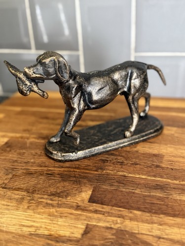 Cast iron hunting gun dog - cast,