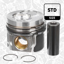 Piston with rings and pin VW