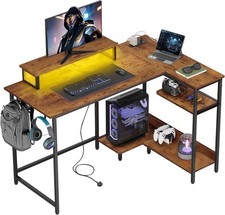 L Shaped Corner Desk Bookshelf