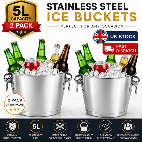 Pack stainless steel ice - 5l,