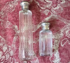 Pair Antique English Cut Glass