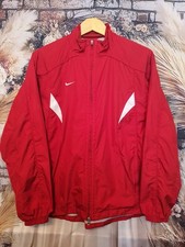 Nike Soccer Youth XL Windbreaker Jacket Red | 2000s Vintage | Boys Girls Unisex