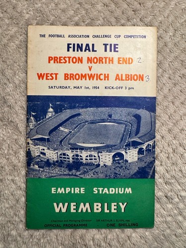 1954 cup final programme - 1954,
