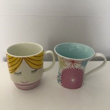 PORTMEIRION Mugs Bundle True Colours Baby Doll & Crazy Daisy 2 x Mugs Cups