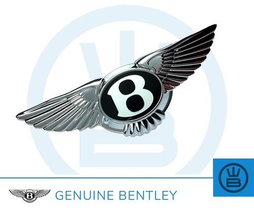 Bentley boot bonnet badge - or,