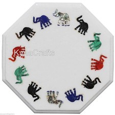 End Table Top with Elephant