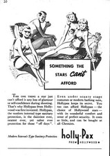 1951 Advert HOLLY-PAX Ladies'