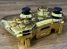 Microsoft Xbox 360 Controller Custom Reshell FULL GOLD CHROME
