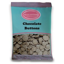 Chocolate Buttons Bulk 1Kg - Retro Chocolate Candy Pieces - Chocolate Drops