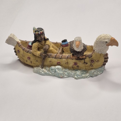 Native american canoe - native,