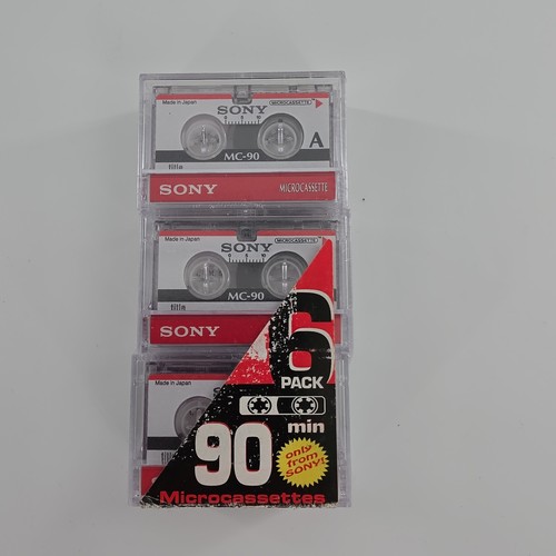Sony mc90 pack - 6-pack, microcassette
