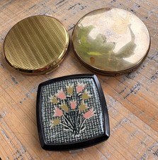 Set Of Three Vintage Compacts