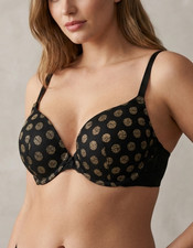 M & S B Plunge Bra 36A Black
